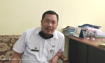 Adi Sadhono, Kepala Dinas PMD Kabupaten Kudus, Jawa Tengah, saat ditemui di kantornya pada Juli 2020.