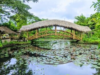 Salah satu sudut area Kampoeng Mataraman
di Desa Panggungharjo. Lini usaha BUMDes Panggung Lestari. Lokasi ini sering dijadikan tempat swafoto pengunjung.  Sebelum Covid-19 jumlah pengunjungnya mencapai 100-300 orang per hari dengan omset mencapai Rp10 juta per hari. 