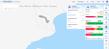 Desa Labangka Barat dalam tangkapan layar Dashboard Lokadata. Desa ini pada 2020 masih berstatus desa berkembang dalam Indeks Desa Membangun (IDM).