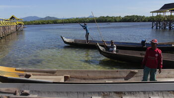 Ojek Perahu BUMDes Torosiaje yang siap mengantar para pengunjung wisatawan dan masyarakat. 