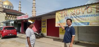 Pasar Kademangan menjadi salah satu unit usaha yang dikelola BUMDes Sapto Karyo Manunggal