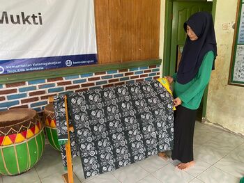 Motif Sungai Limau sudah mendapatkan paten dan berpotensi menjadi sumber pendapatan BUMDes Damar Limau